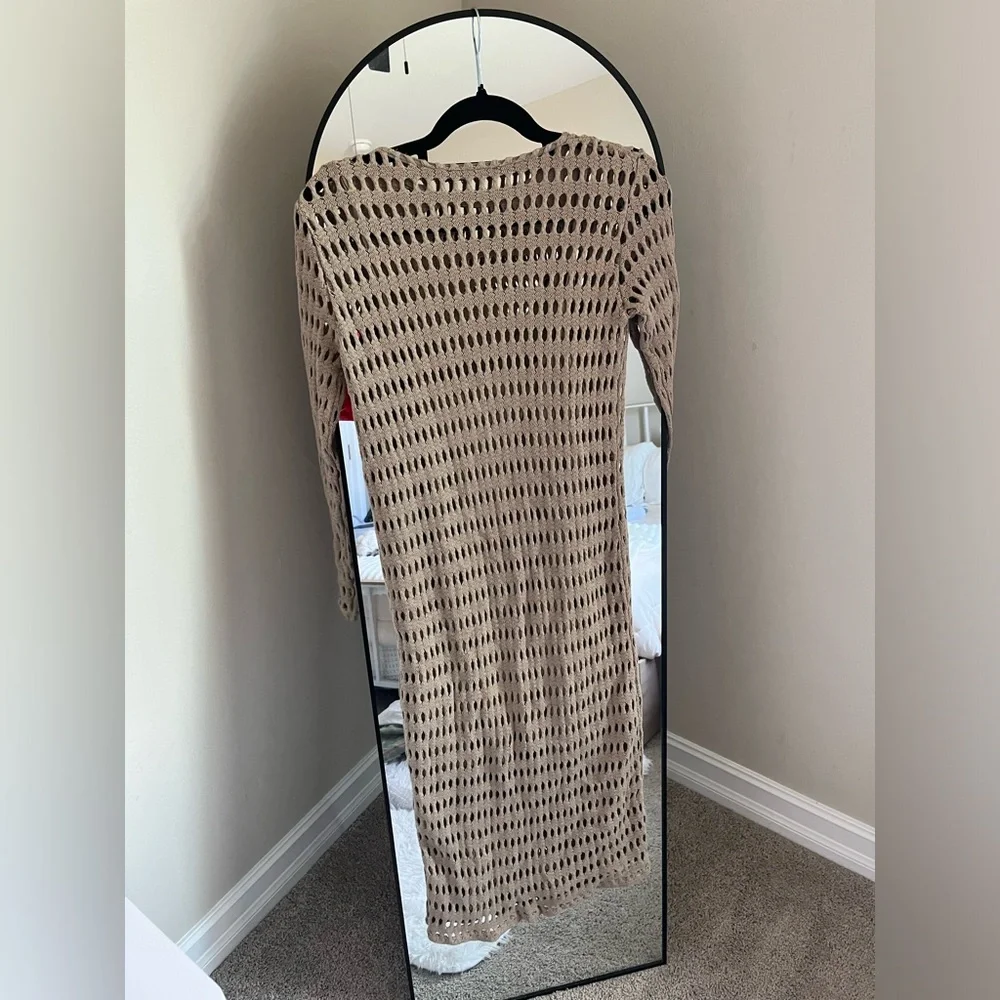 Zara Knit Long Sleeve Dress - Picture 7 of 8